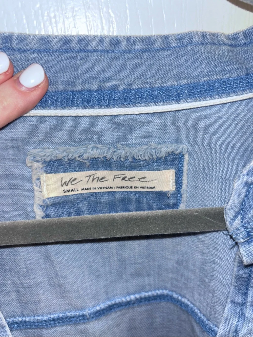 Free People Jude Denim Pullover Color: Vintage Indigo